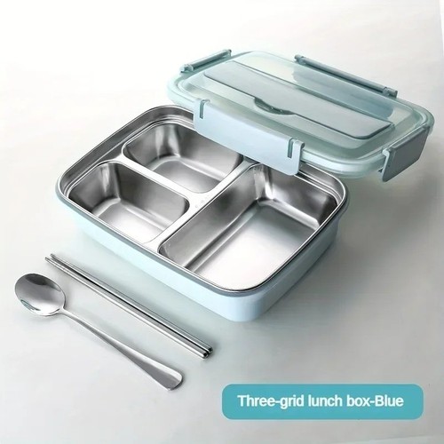 Stainless steel bento lunch - stainless,