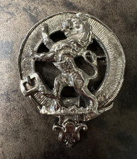 Lion Rampant Clan Crest Pewter