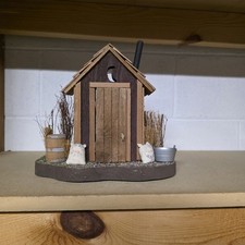Miniture Outhouse Art Made USA