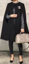 Bnwt zara black cape blazer - black,