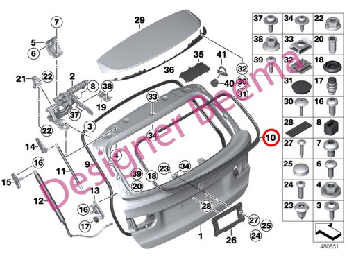 Bmw series f31 touring rear - f31,