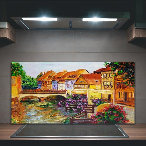 Kitchen splashback tempered - kitchen,