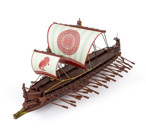 Metal earth greek trireme - greek,