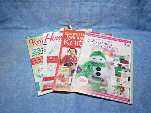 Christmas knitting magazines - magazines, x