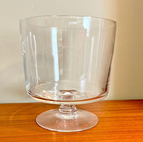 Vintage large footed - vintage, clear