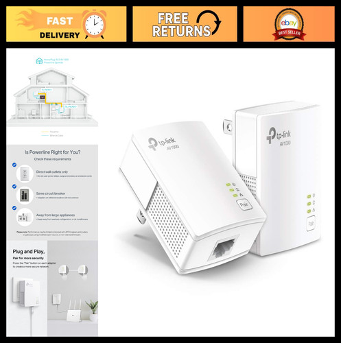 Powerline ethernet adapter kit - powerline,