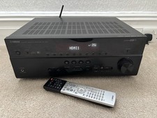 Yamaha RX-V677 7.2 AV Receiver 4K Pass, WiFi, HDMI, USB, Black