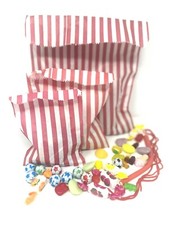 Candy Stripe Paper Bags Party Wedding Cake Sweet Treat Pick&Mix Gift Shop Bag