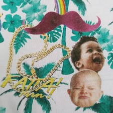 T- Post Fatta Man Sweden Magazine No.128 T-shirt Baby Head Tropical Gold Chain M