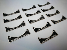 CUSTOM METAL FUEL FILLER BADGE FITS LAND ROVER DEFENDER 90 109 110 #502951