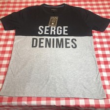 Serge Denimes Mens Black / Grey T-Shirt Size XL Round Neck Limited Edition BNWT
