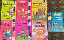 Home Education Easy Learning Set of 7 Numeracy Literacy Workbooks Kids Age 5-6