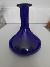 Art Glass Blue Thomas Webb Decanter.