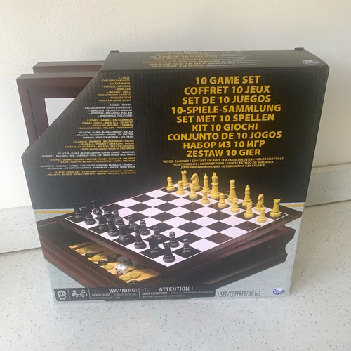 Spin master game set wood - game,
