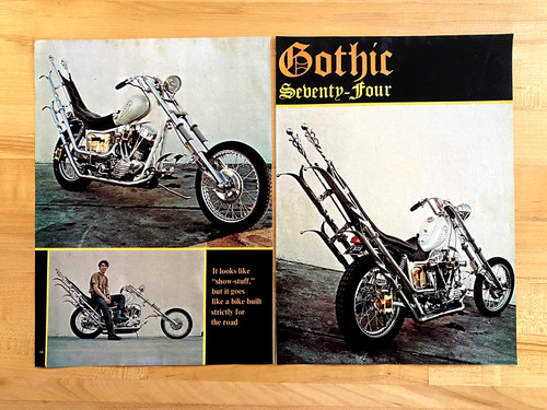 1970 print article harley - print,