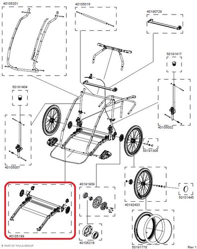 Thule lower frame - lower,
