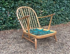 MID CENTURY ERCOL WINDSOR 203 BLONDE CHAIR ARMCHAIR