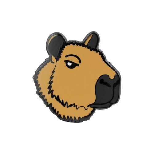 Capybara enamel lapel - capybara,