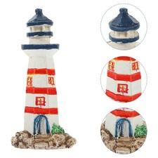  Small Lighthouse Ornaments Beach Decor Figurine Nautical Decoration