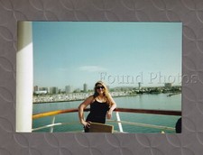 Pretty Blonde Woman posed on