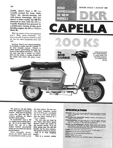 1963 dkr capella 200ks - '200ks', 197cc
