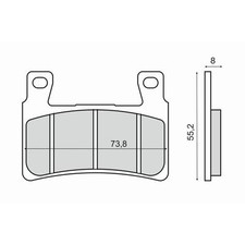 Front Brake Pads Honda CBR 600