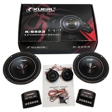 6.5 Inch 2 Way Car Audio Component Speaker 4 Ohm Max 160W Speakers Set Subwoofer