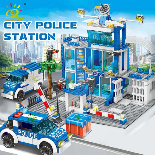 753pcs police station - police,