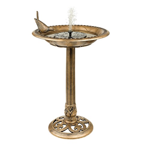 Solar bird bath - solar,