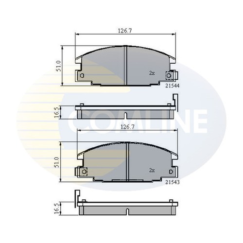 Brake pads set - set, vauxhall