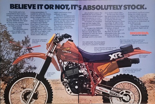 1983 hondaxr500r xr350r - hondaxr500r,