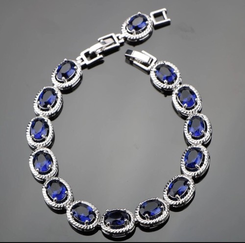 925 sterling silver blue oval - sterling,