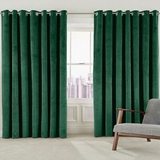 Plain Velvet Curtains Eyelet
