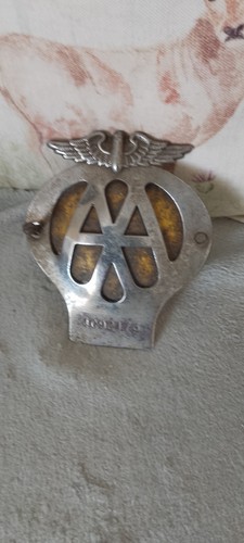 Vintage car badge - aa, member