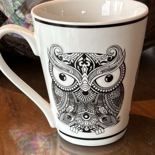 Owl mug black and - owl,
