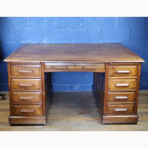 Large 1940s panelled oak - large,