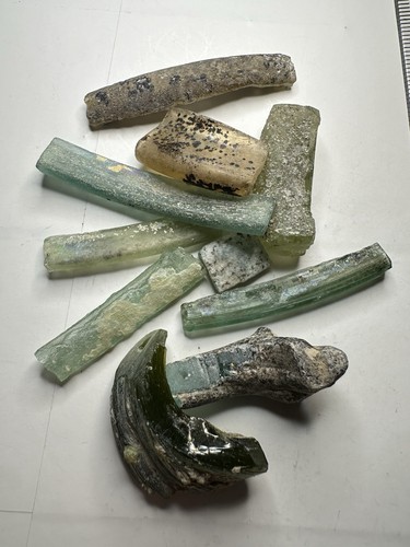 Ancient roman glass fragments - ancient,