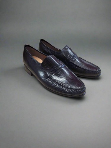 Barkers black leather slip - black, slip-on