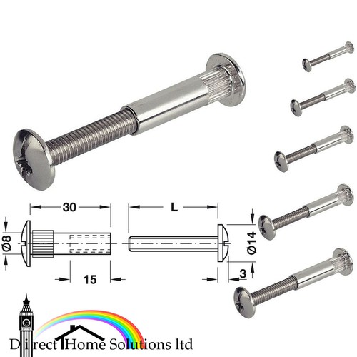 10pcs connector bolts - m6,