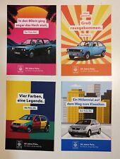 VW Polo postcard set, 4 pieces