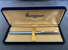 VINTAGE WATERMAN FOUNTAIN PEN WITH 18ct GOLD NIB IN BOX