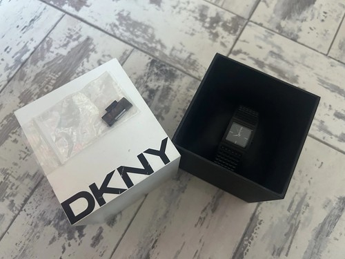 Y2k black dkny - y2k, rhinestone