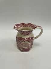 STUNNING MASONS IRONSTONE PINK VISTA JUG / PITCHER C1950 MADE IN ENGLAND...