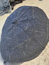 Men's Black Wool Cap Hat L/XL