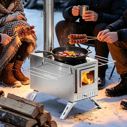 Versatile wood burning stove - wood,