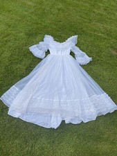 Wedding Dress Adult Panto Dress Costume Stage Cosplay Fancy Dress