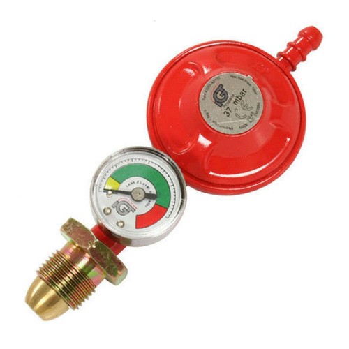 Propane gas regulator with - with,