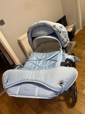 baby blue pram 2 in 1