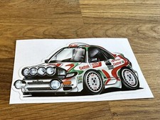 Celica GT4 Rally CarCartoon Style Sticker.