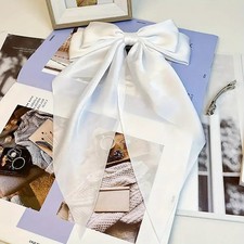 Girls Large Oversized Plain Black Red Bow Knot Hair Clip Accessories